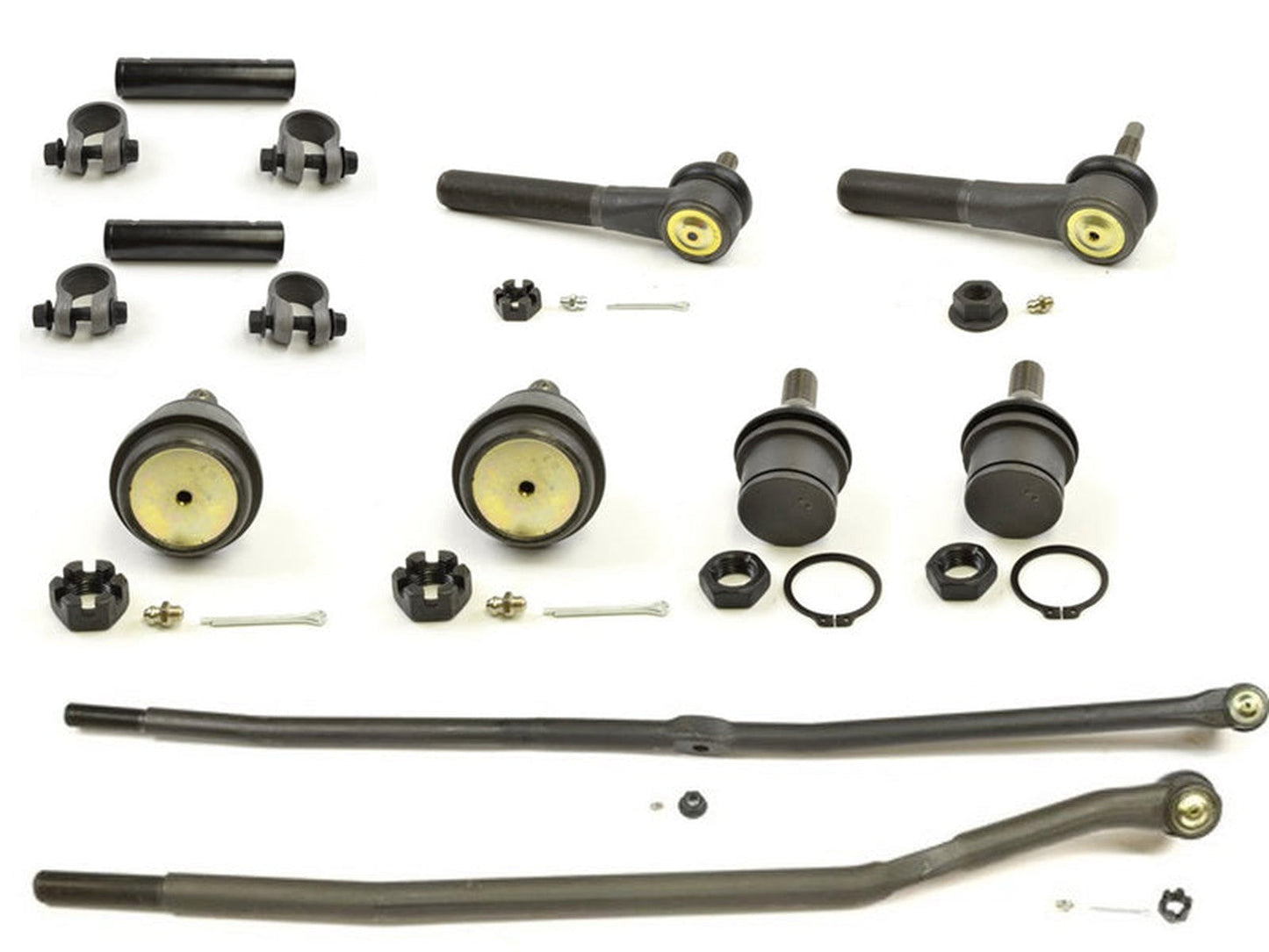 Forged Diesel 10 Piece Ball Joint and Steering Kit, 2000-2002 Dodge Ram 5.9L Cummins 2500 3500 4WD