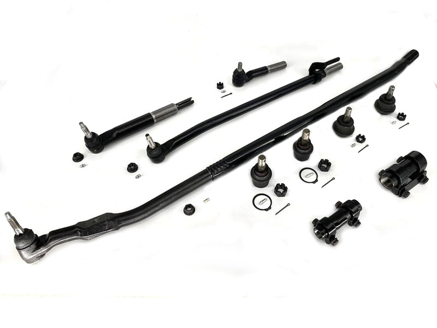 Forged Diesel 10 Piece Ball Joint Tie Rod Drag Link, New Style Steering, 2003-2013 Dodge Ram 4WD