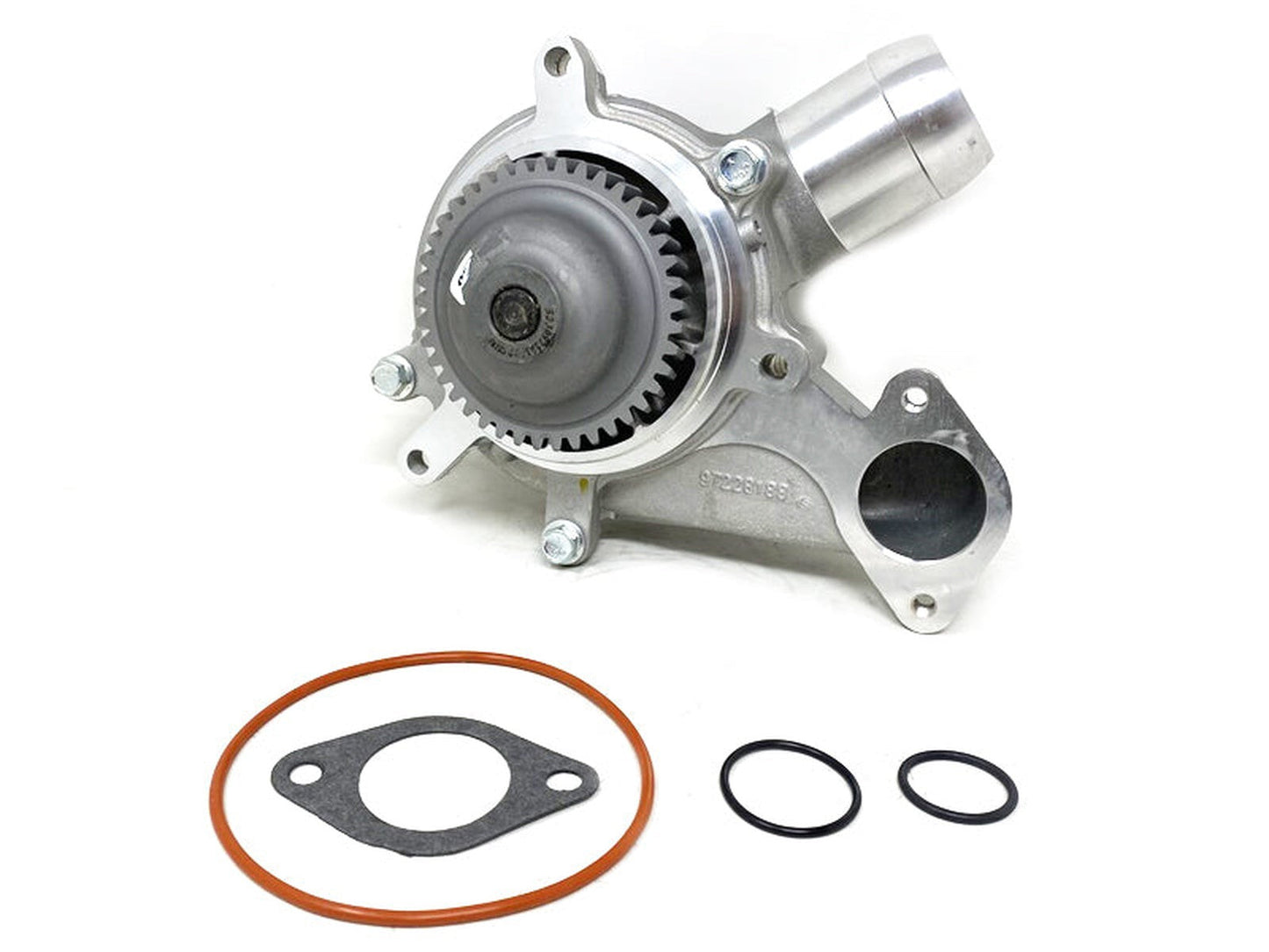 225002 Forged Diesel Water Pump, 2001-2005 GM 6.6L Duramax LB7 LLY Pump and Cover