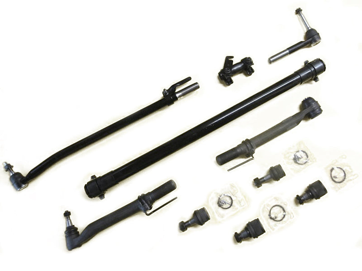 Forged Diesel 10 Piece Ball Joint Steering Kit, 2005-2016 Ford 6.0L 6.4L 6.7L Powerstroke 4WD