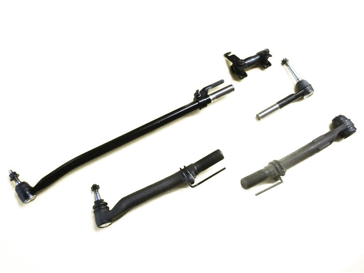 Forged Diesel 5 Piece Steering Kit, 2005-2010 Ford 6.0L 6.4L 6.7L Powerstroke 4WD