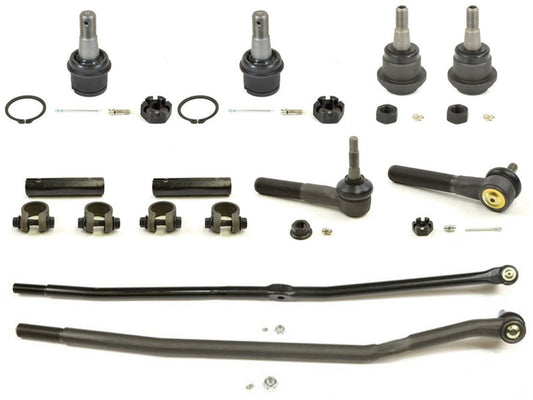 Forged Diesel 10 Piece Ball Joint Tie Rod Drag Link Kit, 2003-2007 Dodge Ram 2500 3500 4WD