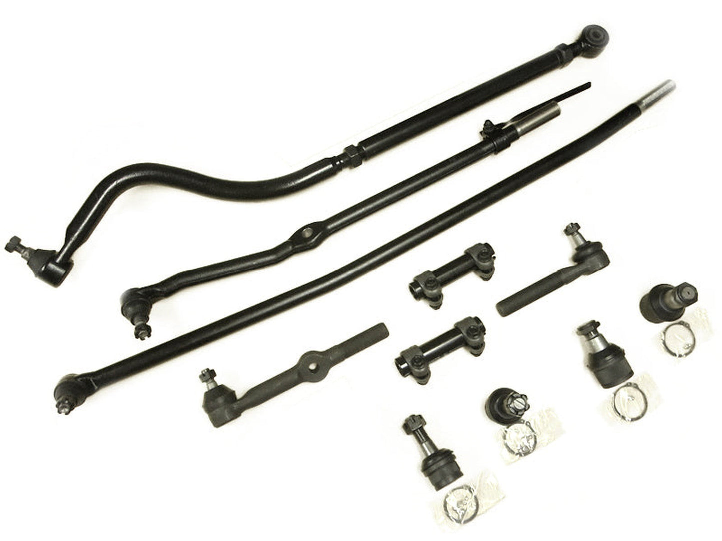 Forged Diesel 11 Piece Ball Joint, Steering, Track Bar Kit, 1994-1997 Dodge Ram 2500 3500 2WD/4WD