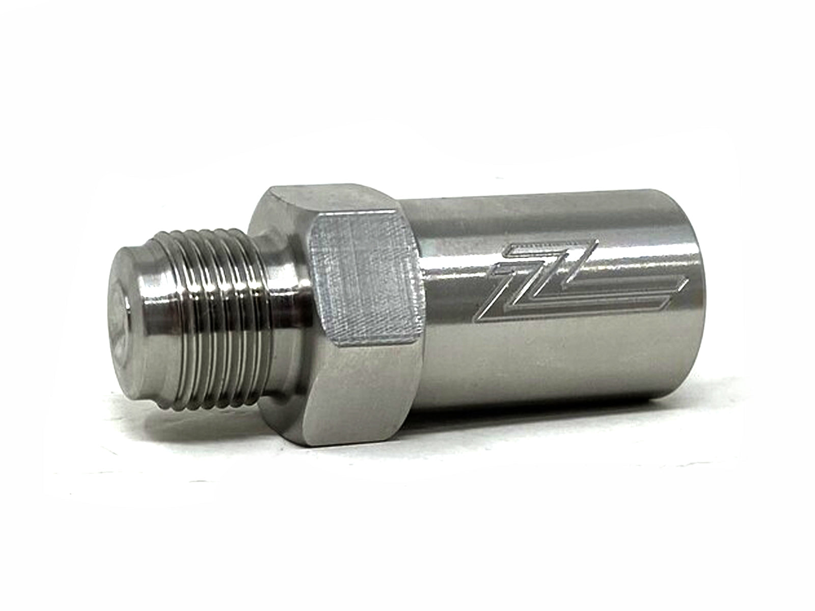 Forged Diesel Stainless Steel Fuel Rail Race Plug, 2001-2004 GM 6.6L Duramax LB7, Photo 2