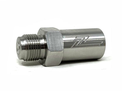Forged Diesel Stainless Steel Fuel Rail Race Plug, 2001-2004 GM 6.6L Duramax LB7, Photo 2
